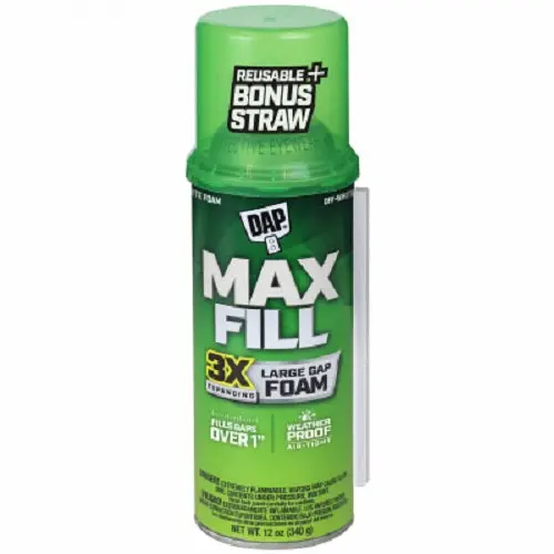 Dap 7565000033 12 Oz Can Of Max Fill Triple Expansion Foam Sealant - Quantity Of 8 1