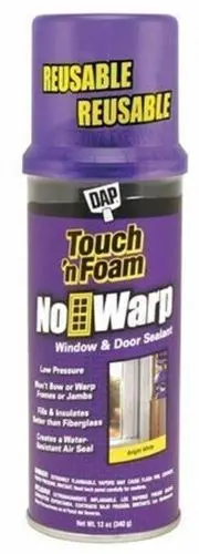 Dap 7565004000 12 Oz Can Of Touch 'N Foam No Warp Window & Door Sealant 1