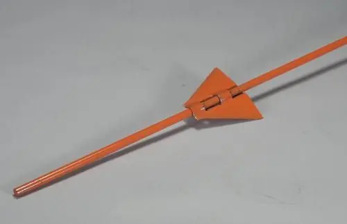 Dare 1552-48 Steel .312" X 48" Orange Steel Step In Electric Fence Post 1