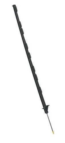 Dare 2400-25 48" Black Step In Poly Self Insulating Electric Fence Post 1