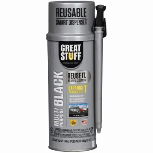 Ddp 99112876 12 Oz Can Of Great Stuff Multi-Purpose Black Minimal Expanding Foam Sealant - Quantity Of 9 1