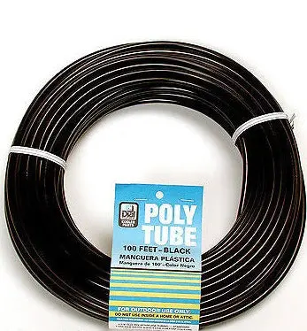 Dial Mfg 4321 100' X 1/4" Od Black Poly Water Supply Line Tube / Tubing - Quantity Of 1 Roll 1