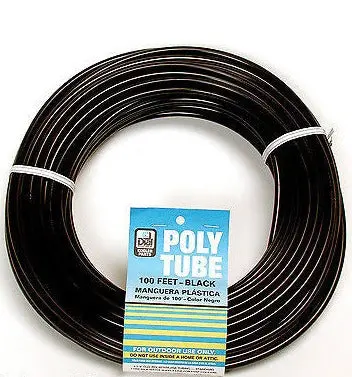 Dial Mfg 4321 100' X 1/4" Od Black Poly Water Supply Line Tube Tubing - Quantity Of 20 Rolls 1