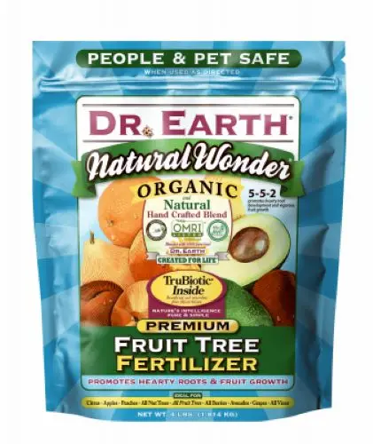 Dr. Earth 708P 4 Lb Bag Of 5-5-2 Natural Wonder Fruit Tree Organic Fertilizer 1