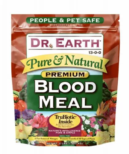 Dr Earth 716 2 Lb Bag Of 13-0-0 Organic Blood Meal Plant Food Fertilizer 1