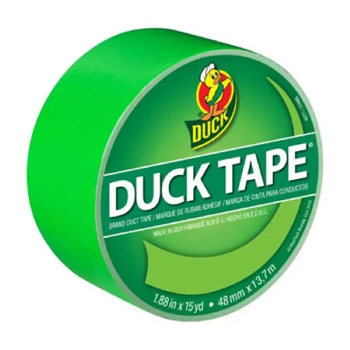 Duck Tape 1265018 1.88" Inch X 15 Yard Roll Of Neon Green Duct Tape 1