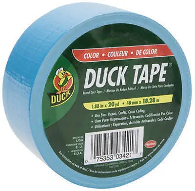 Duck Tape 1311000 1.88" X 60' Electric Blue Duck Duct Tape - Quantity Of 12 Rolls 1