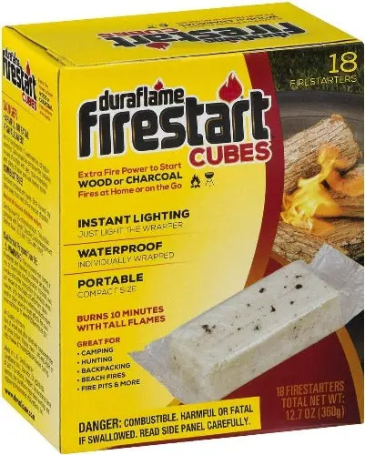 Duraflame 00845 18 Pack Of Firestart Cube Firestarters - Quantity Of 4 1