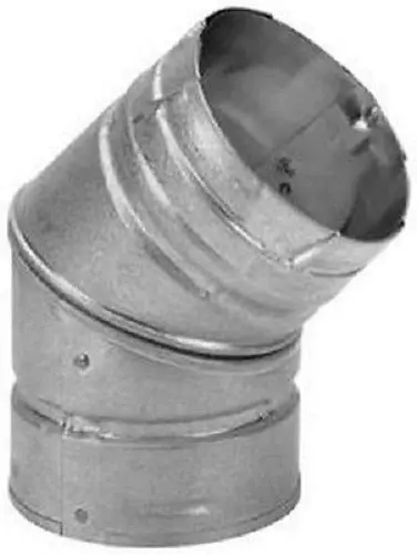 Duravent 3Pvl-E45s 3" Pellet Vent / Stove 45 Degree Elbow With 360 Swivel - Quantity Of 1 1