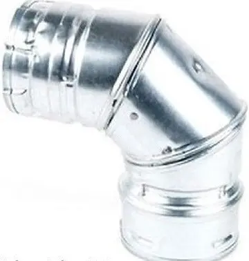 Duravent 3Pvl-E90r 3" Pellet Vent / Stove 90 Degree Elbow With Swivel - Quantity Of 2 1