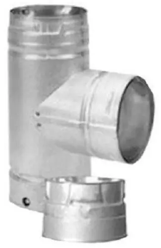 Duravent 3Pvl-Tr 3" Pellet Stove Chimney Vent Clean Out Tee W Cap - Quantity Of 2 1