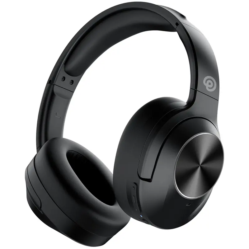 E11 Active Noise Cancelling Headphones Wireless Over Ear Bluetooth Headphones With Microphone Deep Bass, 30H Playtime - Black 1