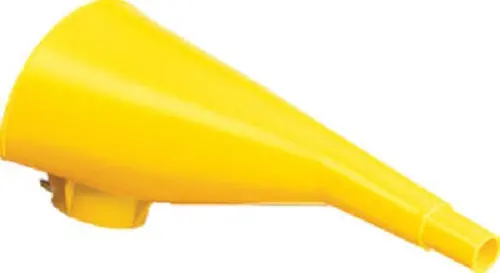 Eagle F-15 Justrite Yellow 9" Type I Safety Fuel Container Funnel - Quantity Of 2 1