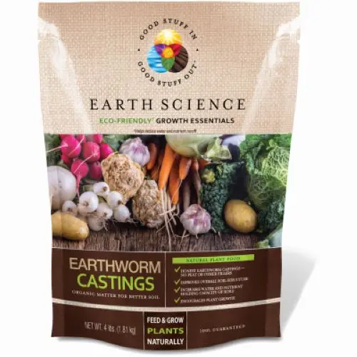 Earth Science 12130-6 4 Lb Bag Of Earthworm Castings Organic Compost 1