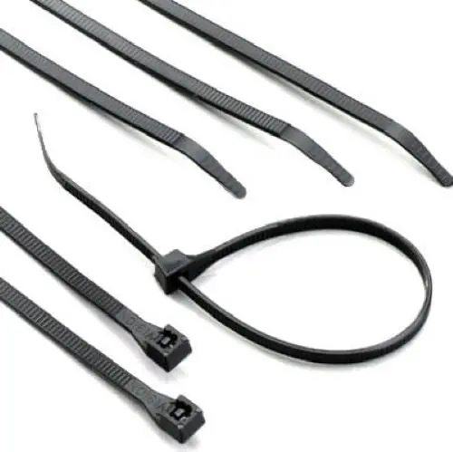 Ecm Industries 46-308Uvb 100-Count Pack Of 8" Inch Black Nylon Cable Ties 1