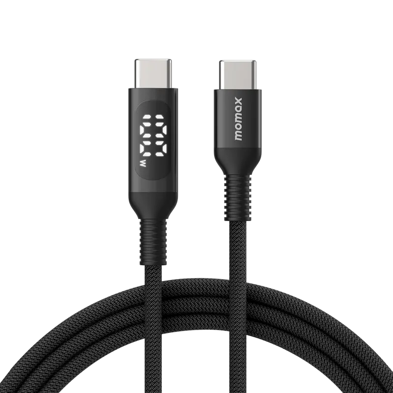 Elitelink Usb-C To Usb-C Braided Led Display Cable 100W 1.2M 1