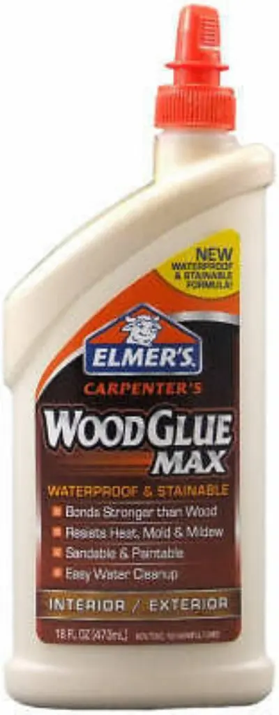 Elmer's E7310 16 Oz Stainable Waterproof Carpenters Indoor/Outdoor Wood Glue - Quantity Of 5 1