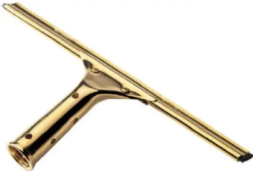 Ettore Products 10018 18" Solid Brass Professional Window Cleaning Squeegee - Quantity Of 6 1