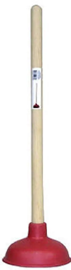 Everflow C28806 6" X 18" Force Cup Wood Handle Household Toilet Plunger - Quantity Of 10 1
