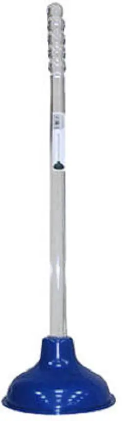 Everflow Industrial C28822 19" Clear Handle & Blue Cup Toilet Plunger - Quantity Of 5 1