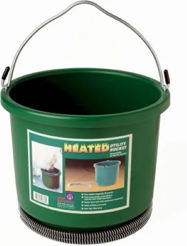 Farm Innovators Hb-60 9-Quart 60W Plastic Heated Bucket With Thermostat 1