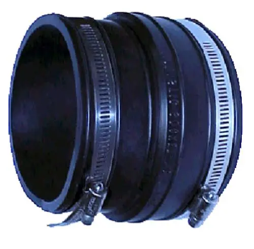 Fernco P1056-64 6" X 4" Flexible Reducing Coupling Pipe Connector - Quantity Of 10 1
