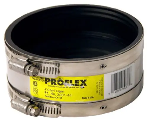 Fernco P3001-33 Proflex 3" Shielded Plumbing Copper Pipe Coupling - Quantity Of 24 1