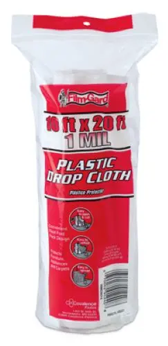 Film Gard 626222 10' X 20' Medium Duty 1 Mil Plastic Sheet Drop Cloth 1