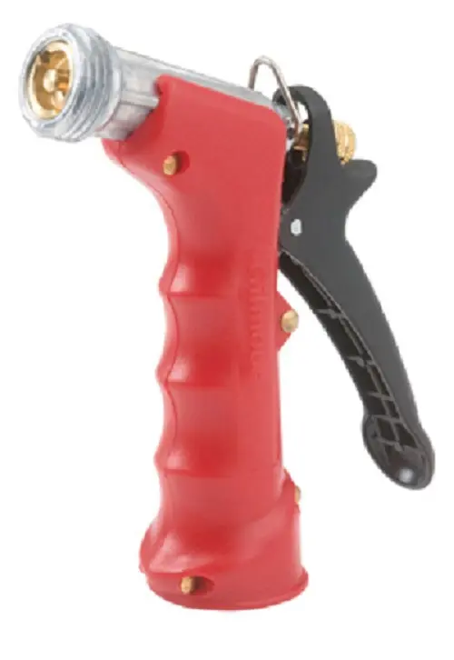 Fiskars / Gilmour 805722-1011 Commercial Threaded Front Brass Head Pistol Grip Hose Nozzle - Quantity Of 4 1