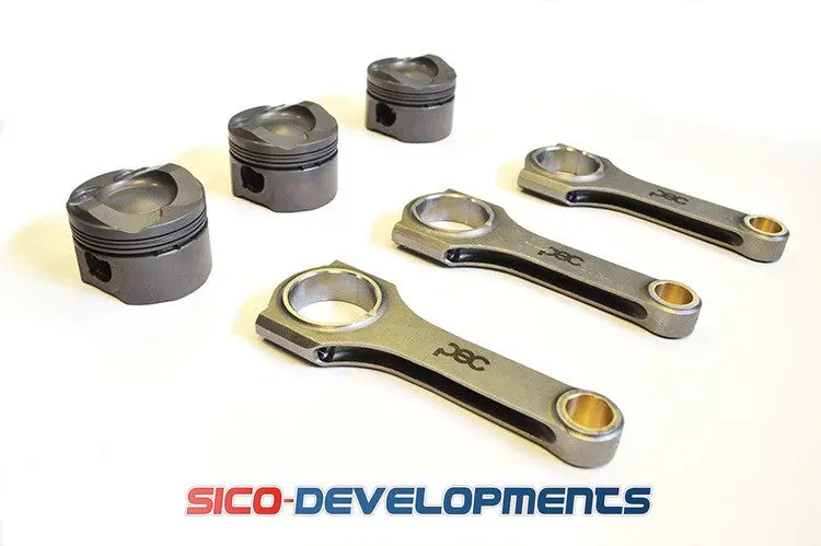 Ford 1.0 Ecoboost Turbo Low Comp Pec Designed Wossner Forged Pistons & Pec Steel Connecting Rod Kit 1