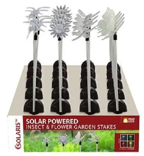 Four Seasons Courtyard Qlp268abb Assorted Solar Garden Pathway Stake Lights - Quantity Of 12 1
