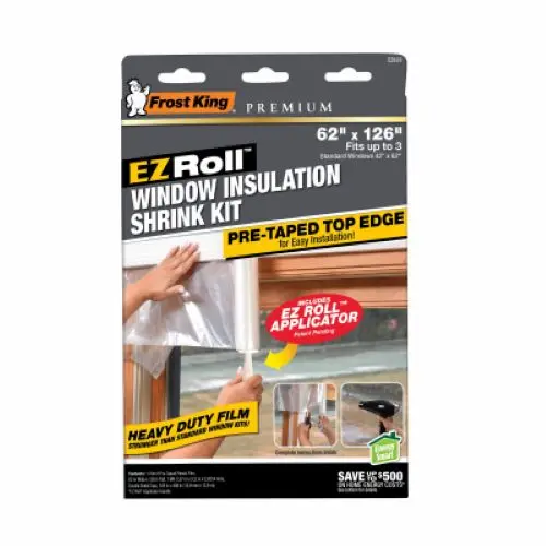Frost King Ez833 62" X 126" Roll Of Ez Roll Window Insulation Shrink Kit - Quantity Of 24 1