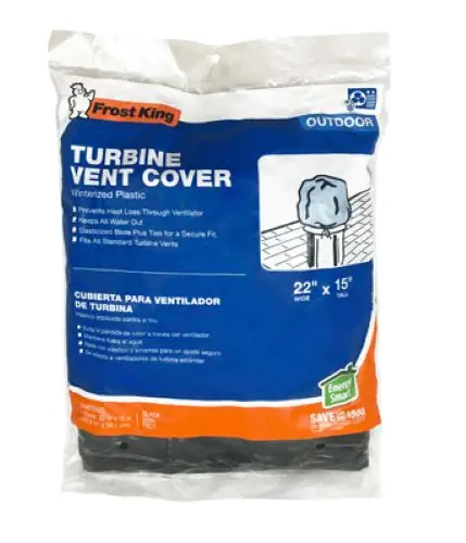 Frost King Tvc1 22" Wide X 15" Tall Standard Turbine Vent Cover 1