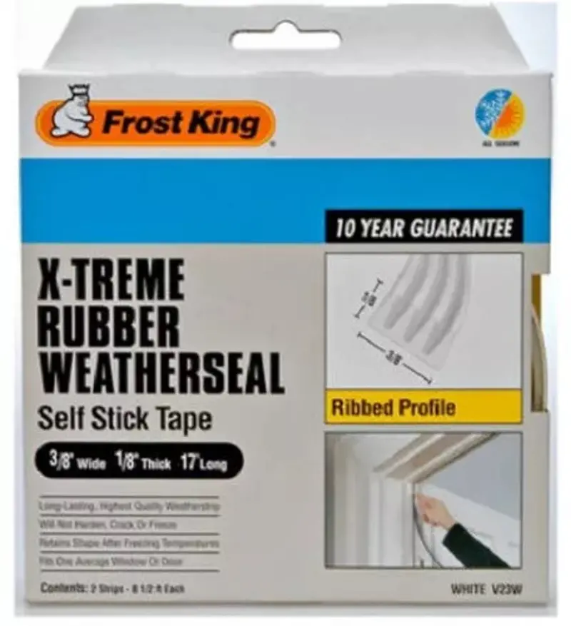 Frost King V23wa 3/8" X 1/8" X 17' Roll Of Epdm Rubber Weatherseal Weatherstrip 1