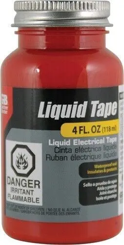 Gardner Bender Ltr-400 4 Oz Bottle Of Red Waterproof Liquid Electrical Tape 1