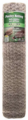 G&B 308427B 36" X 150' Ft  1" Mesh Galvanized Poultry Netting Chicken Wire Fence 1