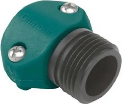Gilmour 01M 5/8" & 3/4" Nylon Male Garden Hose End Repair Coupling - Quantity Of 12 1