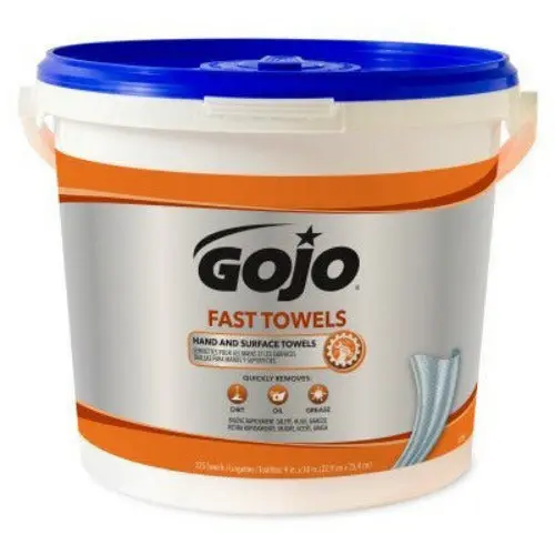Gojo 6299-02 225 Count Container Of Fast Wipe Towels Hand Cleaning Towels - Quantity Of 1 1