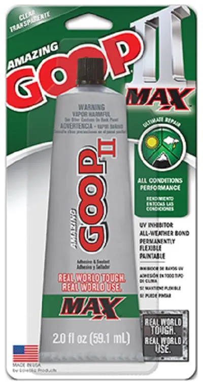 Goop 142100 2 Oz Tube Of Amazing Goop Ii Max Clear Ultimate Repair Glue - Quantity Of 3 1