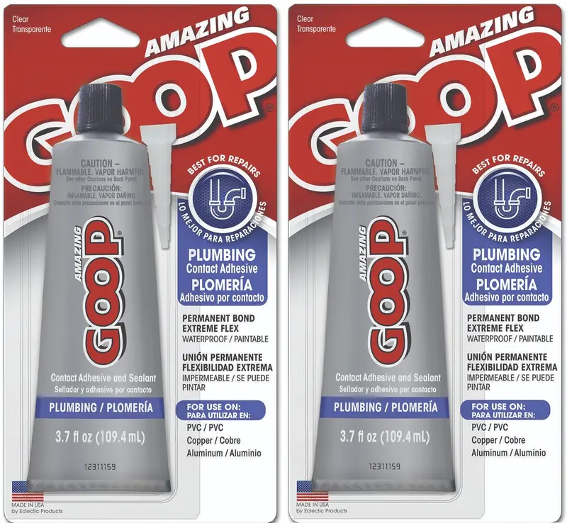 Goop 150012 3.7 Oz Tube Of Amazing Goop Plumbing Adhesive - Quantity Of 2 1