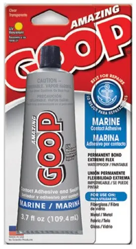 Goop 170011 3.7 Oz Clear Marine Adhesive & Sealant - Quantity Of 3 1