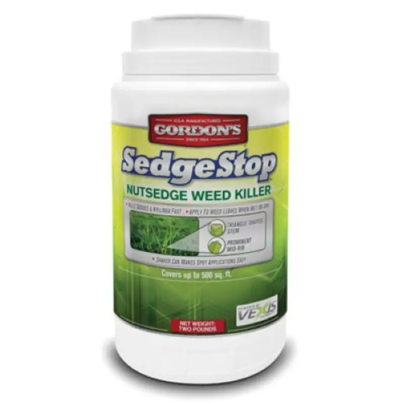 Gordon's Sedge Stop 8423152 2 Lb Container Of Nutsedge Lawn Weed Killer Granular Shaker Can 1