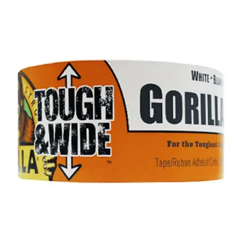 Gorilla 6025302 2.88" X 25 Yard Roll Of White Tough & Wide Tape - Quantity Of 2 1