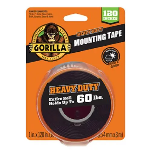 Gorilla Glue 102441 1" X 120" Roll Of 30 Lb Capacity Heavy Duty Mounting Gorilla Tape 1