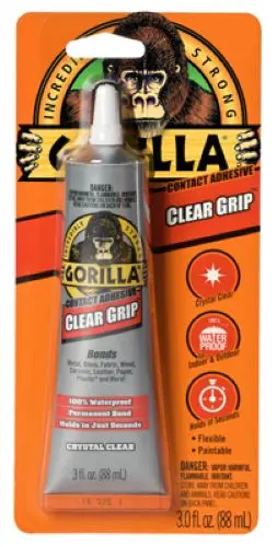 Gorilla Glue 8040002 3 Oz Tube Of Clear Waterproof Contact Adhesive 1