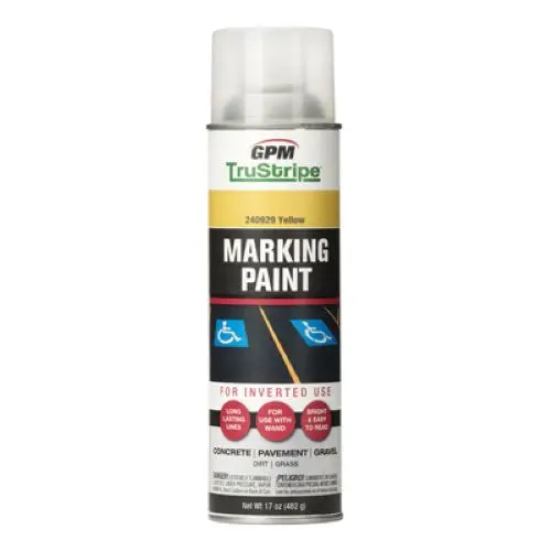 Gpm Trustripe Invmrk-10 17 Oz Can Of Yellow Inverted Marking Paint - Quantity Of 2 1