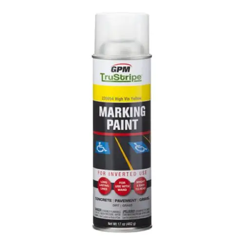 Gpm Trustripe Invmrk-14 17 Oz Can Of High Visibility Yellow Inverted Marking Paint - Quantity Of 3 1