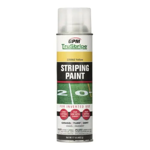 Gpm Trustripe Invstr-3 17 Oz Can Of Yellow Inverted Striping Paint - Quantity Of 12 1