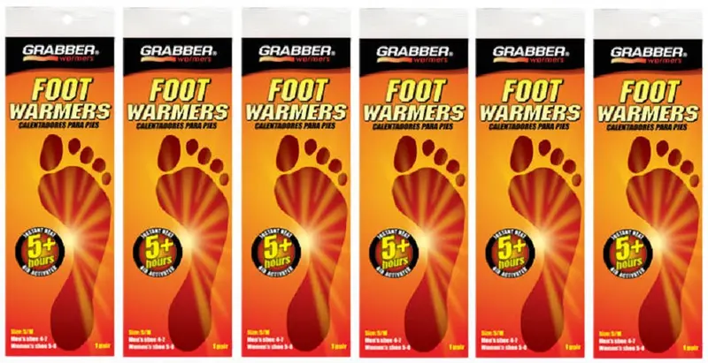 Grabber Warmer Fwsmes 2 Per Pack Small / Medium Foot Warmer Insoles - Quantity Of 6 1