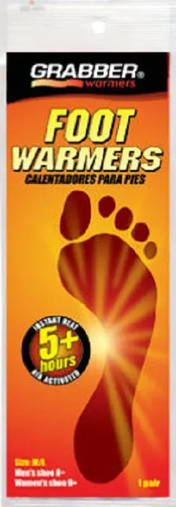 Grabber Warmers Fwmles 2 Pack Unisex Medium / Large Foot Warmer Insoles - Quantity Of 30 1